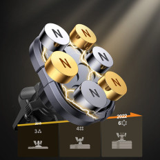 Magnetic car handle for a gray-to-screen phone