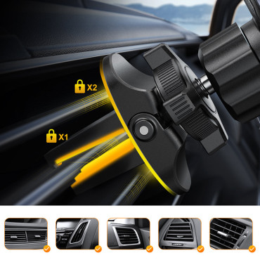 Magnetická rukojeť automobilů pro telefon šedé na obrazovce