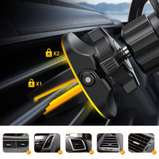 Magnetická rukojeť automobilů pro telefon šedé na obrazovce