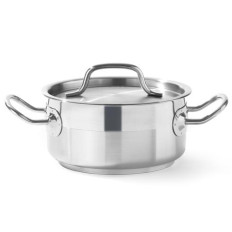 Casserole basse Profi Line avec couvercle 7,5 l Ø 280 x 120 h - Hendi 830505