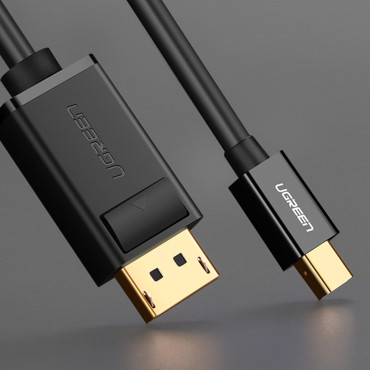 Kábel Mini DisplayPort - DisplayPort 2K 4K 1.5m Čierna