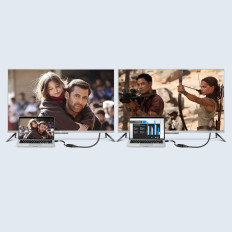 Adapteradapter HDMI - VGA + USB-kabel - Micro USB 1M Svart