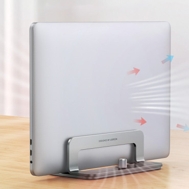 Stand Holder Laptop Stand Aluminum Tablet Vertical Silver