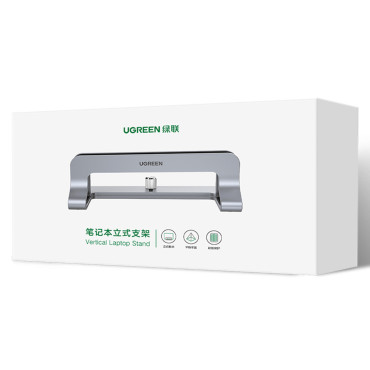 Standhouder laptop standaard aluminium tablet verticaal zilver