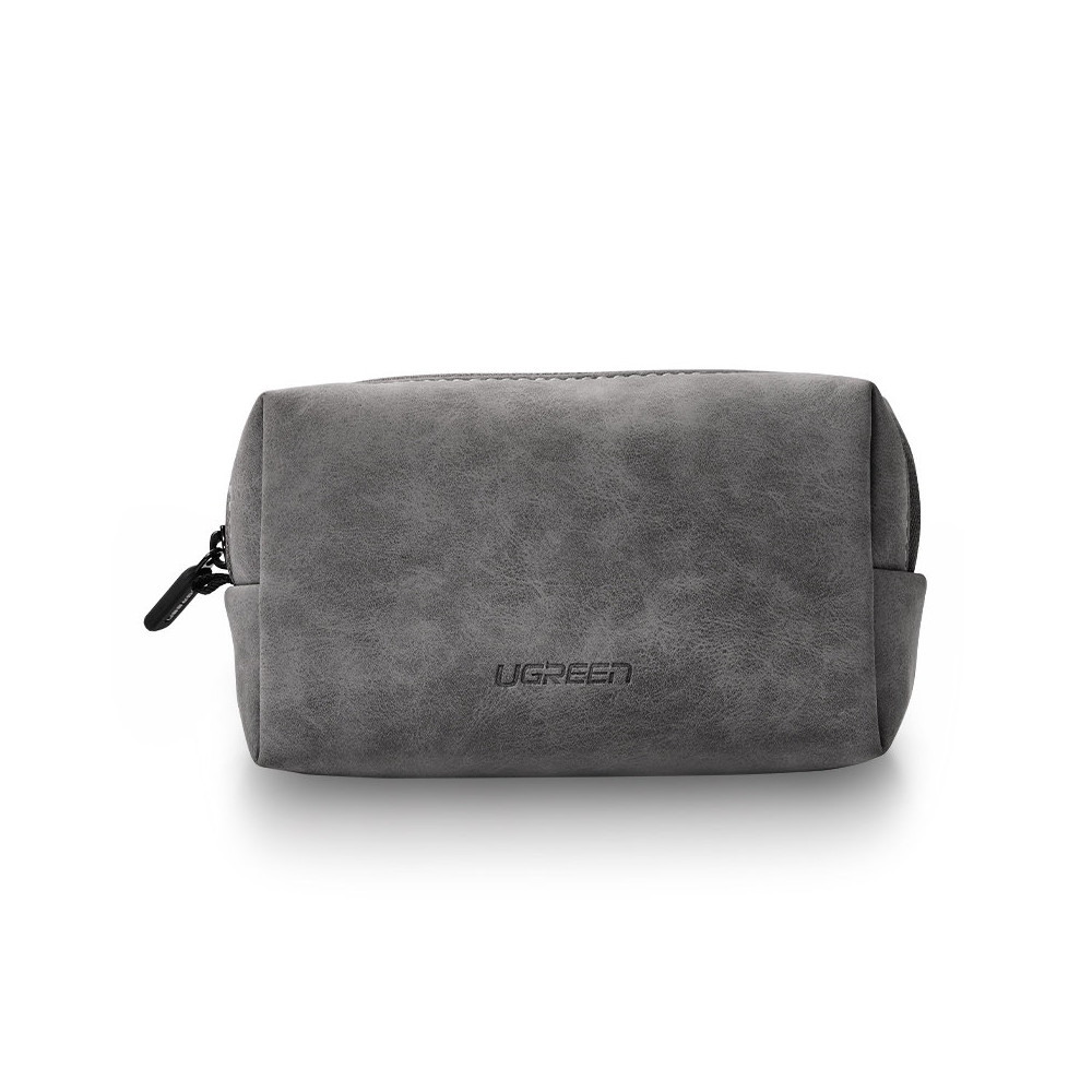 Case Cover Orgasnizer Multifunctional Pussi lisävarusteille 19x12x8cm harmaa