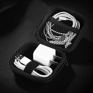 Case Cover Orgaznizer Multifunktionell påse för tillbehör 6.5x7x4cm grå