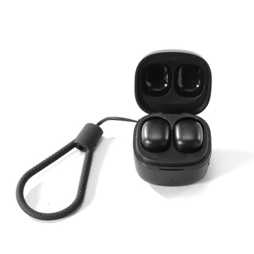 Fones de ouvido sem fio TWS IP54 preto