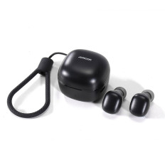 Fones de ouvido sem fio TWS IP54 preto