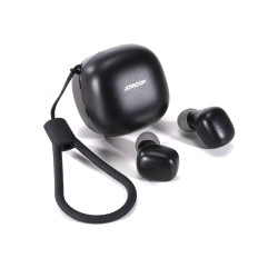 Fones de ouvido sem fio TWS IP54 preto