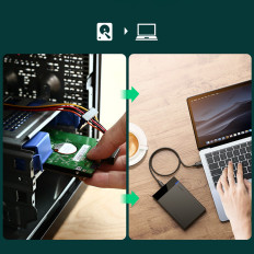 SATA SATA SATA-täckning 2,5 '' 6TB USB-C 3,0 Svart
