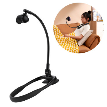 Suporte de alça universal no pescoço do telefone ComfortJy Series Preto