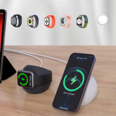 Holder stoji za induktivni polnilnik. Stojalo za magsafe roza