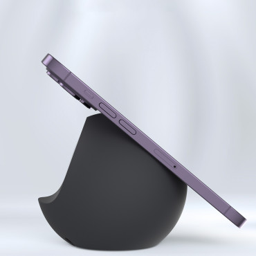 Holder stoji za induktivni polnilnik. Stojalo za magsafe roza