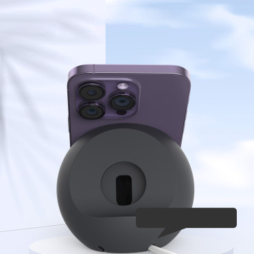 Titulaire supporte un chargeur inductif. Stand for Magsafe Rose