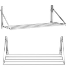 Stenska polica iz nerjavečega jekla do 40 kg 100 x 45 cm