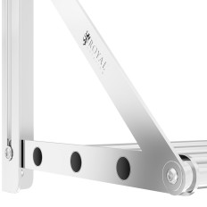 Estante de pared de acero inoxidable plegable de hasta 40 kg 120 x 30 cm