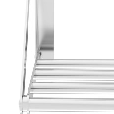 Étagère murale pliante en acier inoxydable jusqu'à 40 kg 120 x 30 cm