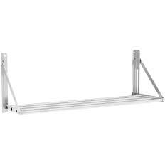 Vegghylle folding rustfritt stål opptil 40 kg 100 x 30 cm