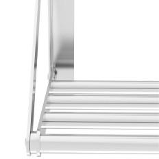 Wall shelf Folding stainless steel up to 40 kg 100 x 30 cm