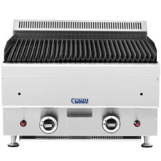 Lava grill op aardgas geryflateerd 50 x 47 cm 2 x 7200 W
