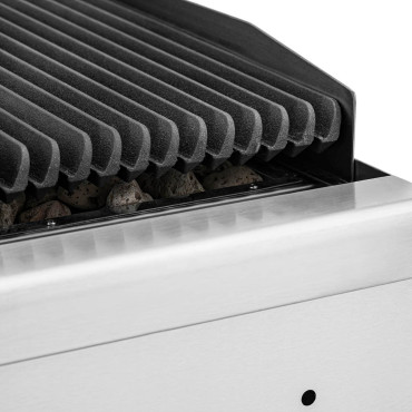 Lava Grill na zemeljskem plinu Ryflated 50 x 27 cm 7200 W