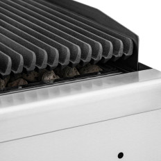 Lava Grill op aardgas geryflateerd 50 x 27 cm 7200 W