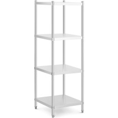 Gasztronómiai raktár acél polc 200 kg-ig 60 x 60 x 180 cm
