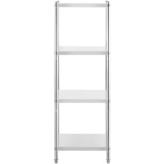 Gastronomisk lagerstål Hylde op til 200 kg 60 x 60 x 180 cm