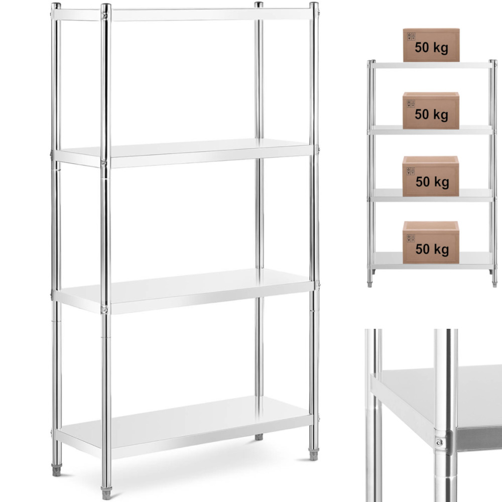 Gastronomic warehouse metal rack up to 200 kg 100 x 40 x 180 cm