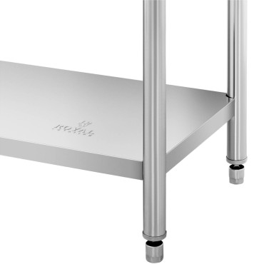 Gastronominis darbo stalas su stovo ir plieno lentyna 150 x 60 cm