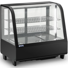 Zastekljena razstavna lokacija 3 Ravni 100 l - Black