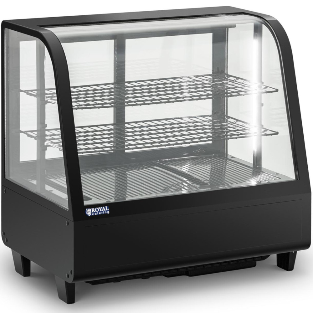 Zastekljena razstavna lokacija 3 Ravni 100 l - Black