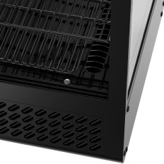 Glasset utstillingssted 3 nivåer 100 l - svart