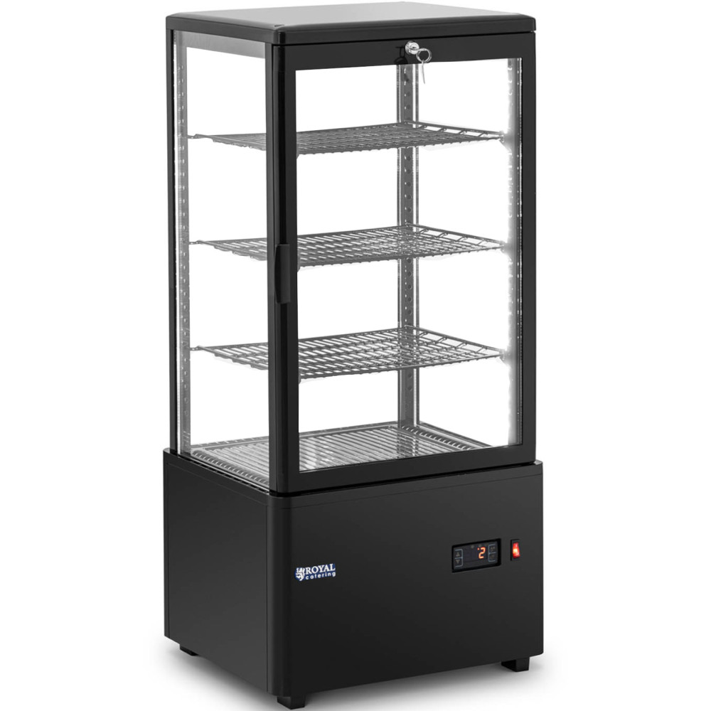 Glazed Deviggable Web Site 4 Levels 78 L - Black