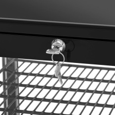 Site Web Disgigaillable vitré 4 Niveaux 78 L - Noir