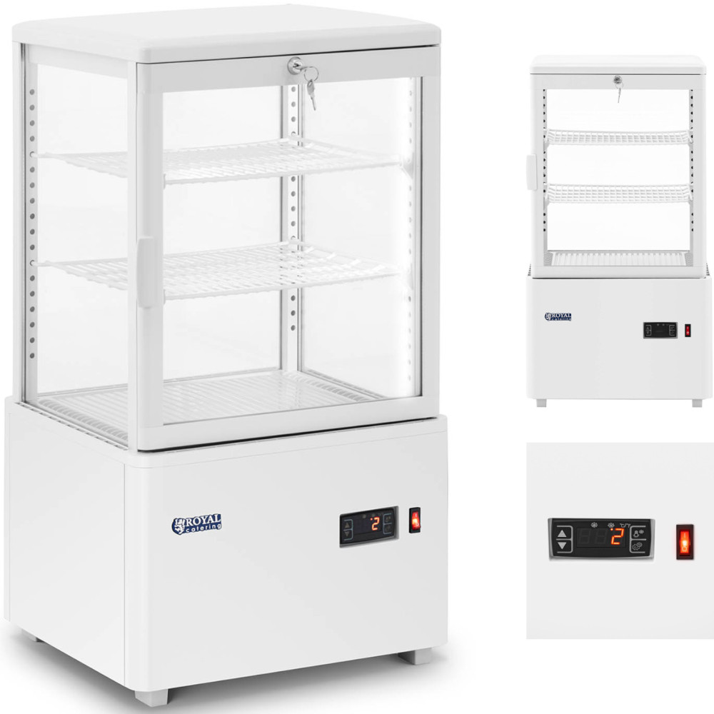 Nível de 3 níveis de 3 níveis vidrado - display branco