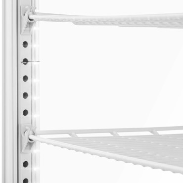 Nível de 3 níveis de 3 níveis vidrado - display branco