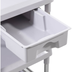 Laboratóriumi trolley kozmetikai 2 fiókok 3 polcok 70 x 64 x 99 cm