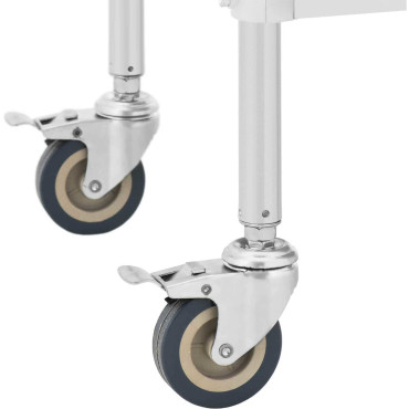 Laboratoriovaunu Kosmeettinen teräs teräs 2 laatikkoa 2 Hyllyt 85 x 54 x 28 cm