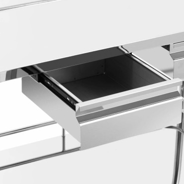 Laboratoorne käru kosmeetika terase terase 2 sahtlit 2 riiulid 85 x 54 x 28 cm