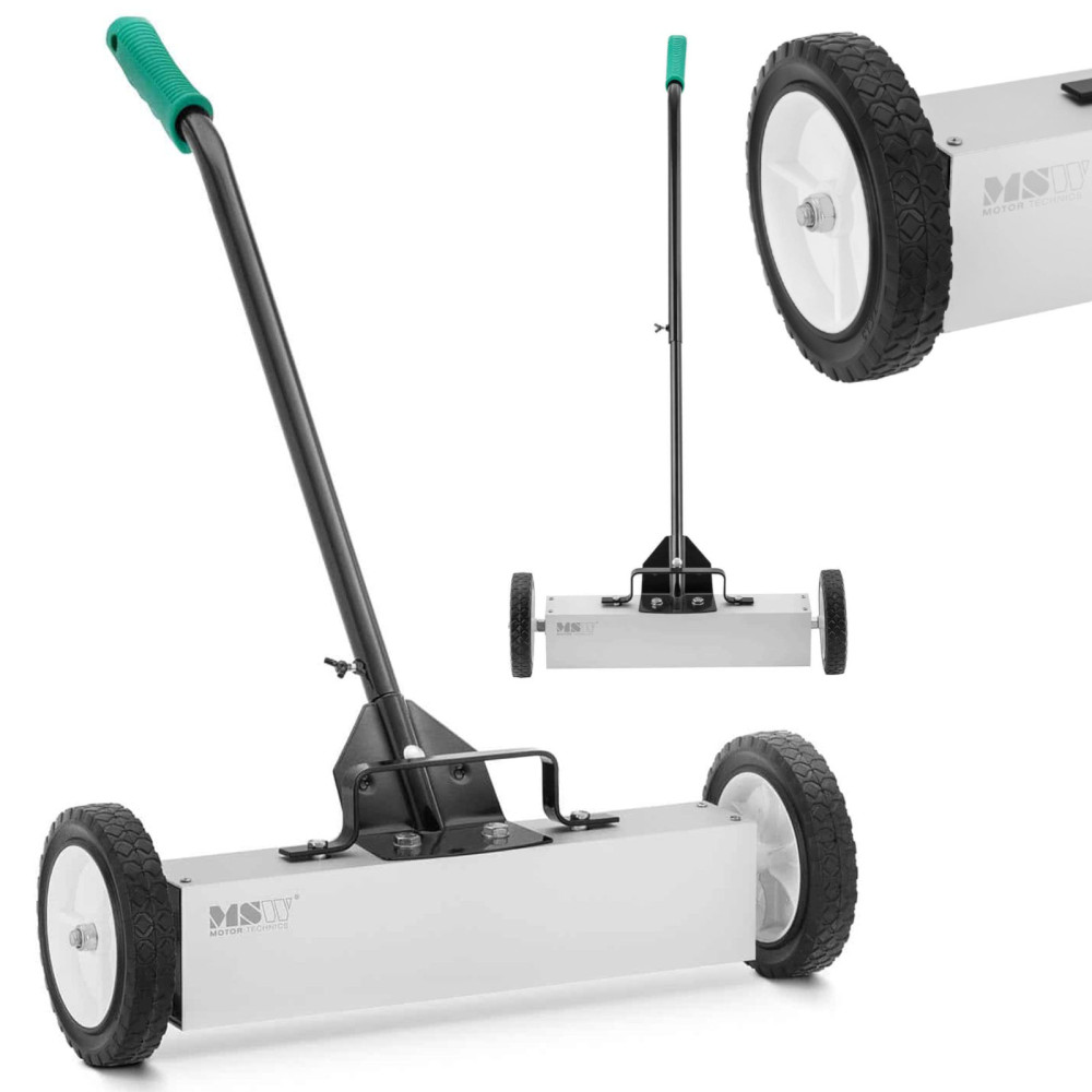 Broom Magnetic Sweeper για τη συλλογή αρχείων καρφιών σε τροχούς πλάτος 45 cm