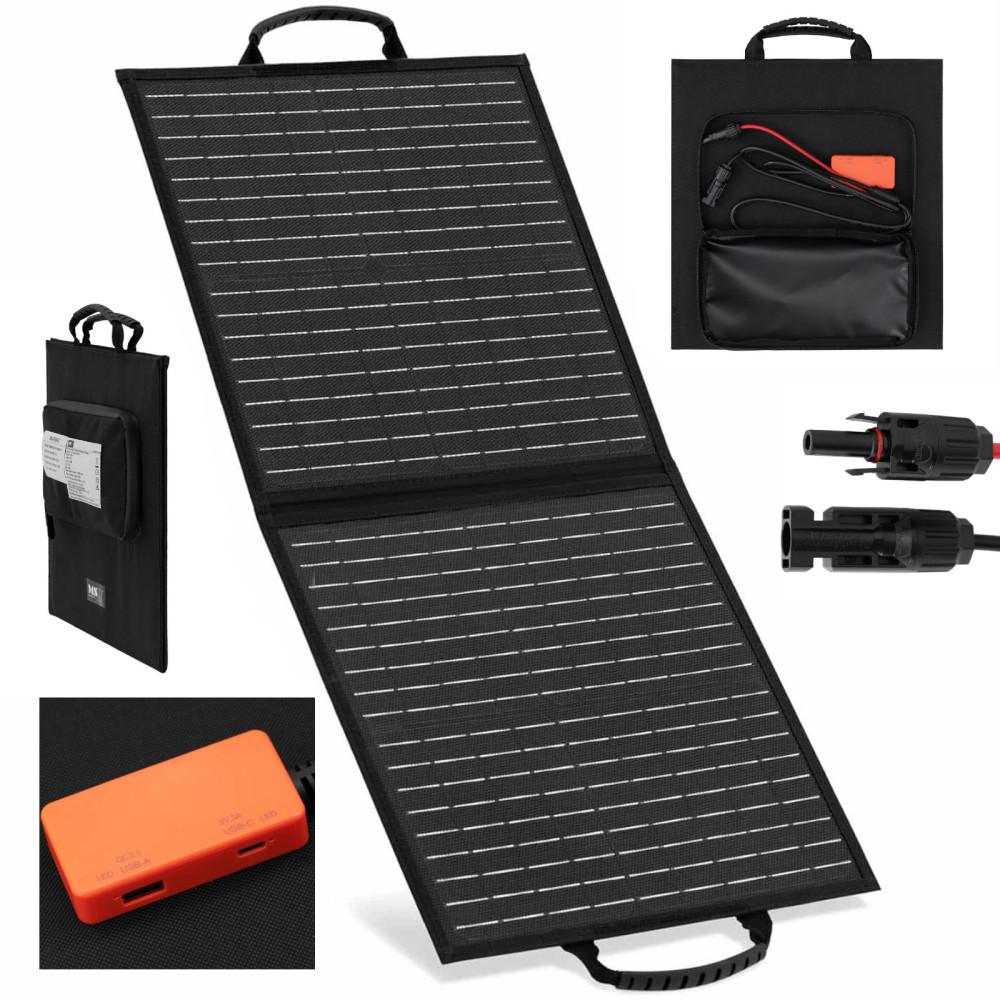 Solar Laddare Solpar Panel Folding Tourist Camping 2 x USB 40 W