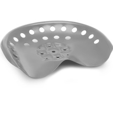Seat Metal seat for tractor tractor mowers 44 x 34 cm silver