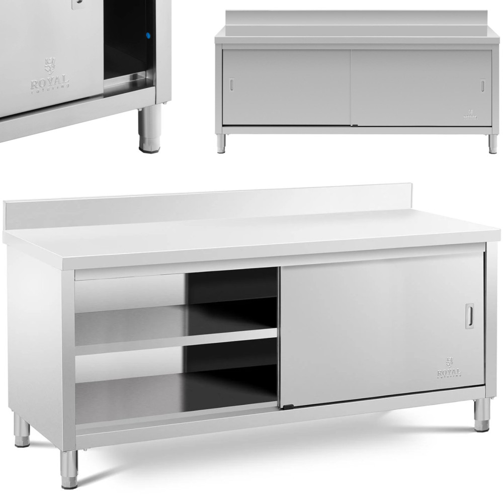 Tafel Werkblad tafel tafel met kast en rantie deurzijde 200 x 70 cm