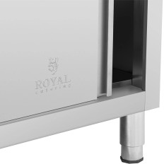 Tabela de trabalho worktop workturn com um armário com uma porta de correr e 3 gavetas 180 x 70 x 85 cm