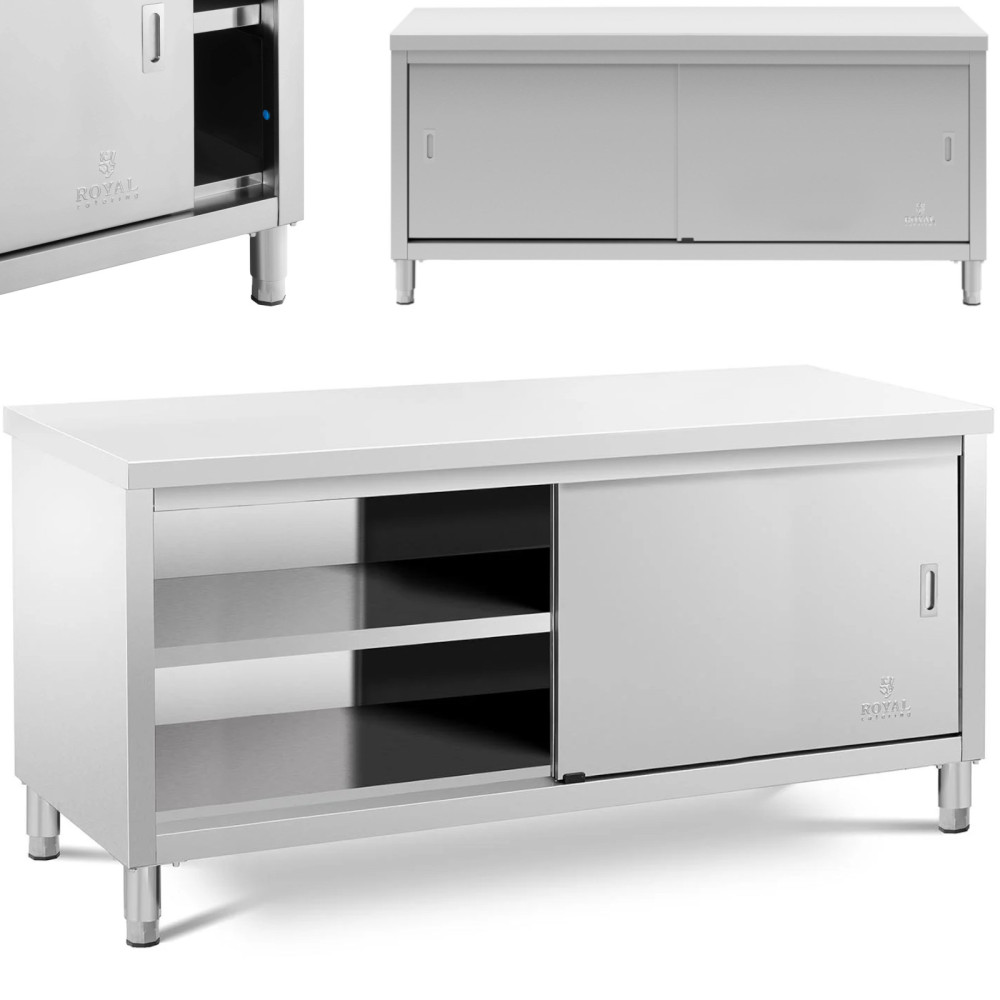 Gabinete de metal de la carto de la tabla de la tabla con una puerta de 250 x 60 x 85 cm