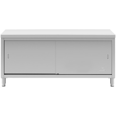Armário de metal de carto de mesa com 250 x 60 x 85 cm de porta