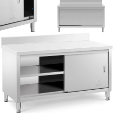 Tabela de mesa de mesa de mesa com gabinete e porta da porta de raid 150 x 70 cm