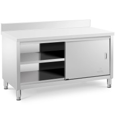 Taulukko Työtason pöytäpöytä, jossa on kaappi ja RAID-oven puoli 150 x 70 cm