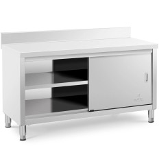 Taulukko Työtason pöytäpöytä, jossa on kaapin ja RAID-oven puoli 150 x 60 cm